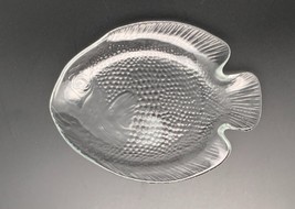 1 Arcoroc France Clear Glass Fish Shape Dish Snack Plate 6.5 x 5 - £10.63 GBP
