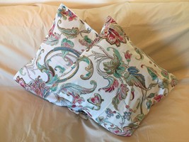 Ralph Lauren Antigua Floral - 16&quot; Throw Pillow Cover - Custom Made - £40.89 GBP