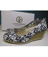 NIB Woman&#39;s Giani Bernini Memory Foam Wedge Washed Indigo 8-11 M Org $89.50 - £7.96 GBP