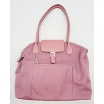 Hexagona Paris Pink Nylon &amp; Leather Shoulder Bag - £22.17 GBP