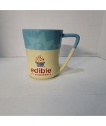 Edible Arrangements Mug Coffee Cup 2015 Blue Cream Ceramic Glass Tea - $9.51 CAD