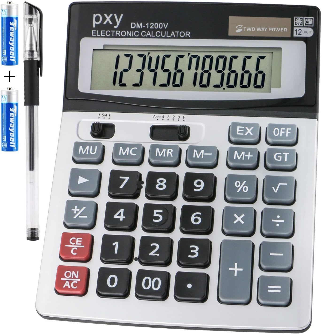 Standard Function Office Calculators With Solar Power And A 12 Digit Ext... - $31.95