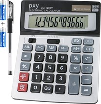 Standard Function Office Calculators With Solar Power And A 12 Digit Extra Large - £33.50 GBP