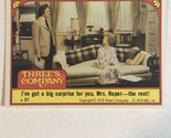 Three’s Company trading card Sticker Vintage 1978 #31 John Ritter Audra ... - $2.48