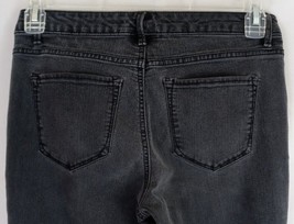 Adrienne Vittadini Black Straight Leg Stretch Jeans Size 8 - $19.79
