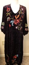 Johnny Was Floral Embroidered Dress Size-PL French Leopard - $197.98