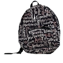 Harry Potter Book Bag Knapsack Authorized Official Black &amp; White Print B... - £21.19 GBP