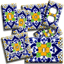 Mexican Yellow Talavera Tile Look Light Switch Outlet Plates Kitchen Folk Decor - £8.91 GBP+