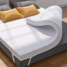 Perlecare 3&quot; Gel Memory Foam Mattress Topper For Pressure Relief,, Queen. - £146.37 GBP