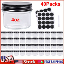 40Pcs 4Oz Glass Jars With Lids, Mini Wide Mouth Jar,Clear Small Canning - $92.14