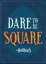 The BoxTrolls Animated Movie Dare To Be Square Refrigerator Magnet NEW UNUSED - £3.15 GBP
