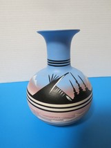 Vintage Southwest Pottery Vase Signed Lyn Navajo Hand Painted 8&quot;T - £19.55 GBP