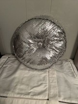 Seventeen Round 16” Silver Sequin Pillow - £11.02 GBP