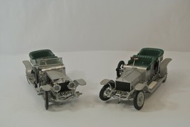 Franklin Mint Lot of 2 Diecast Cars 1907 Rolls-Royce Silver Ghost 1986 Precision - £46.25 GBP