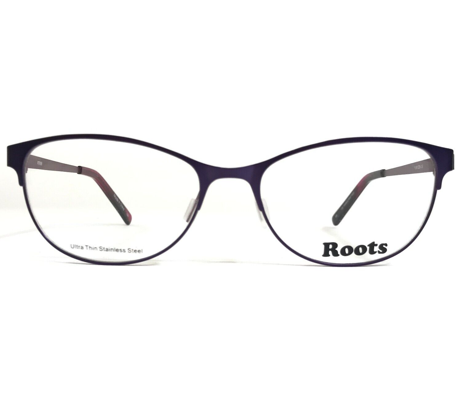 Roots Canada Brille Rahmen RT698 Plm Cen Lila Cat Eye Voll Felge 52-16-135 - $44.53