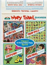 Howard Johnsons Happy Travel Games Advertising Flyer 1968 - £21.80 GBP