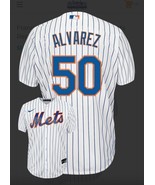 Fransisco Alvarez Jersey New York Mets Spring Training Large White Pinst... - €65,46 EUR