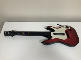 Guitar Hero 5 Band Hero Wireless Red Guitar PS2 PS3 no strap For Parts - £14.69 GBP