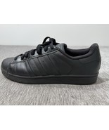 Adidas Originals Superstar Foundation Shoes Men&#39;s 10.5 Triple Black Snea... - $49.49