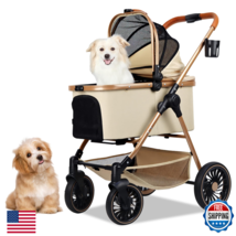 Totoro Ball 3-In-1 Pet Stroller For Small Dogs Cats Up To 33Lbs One-Touc... - $194.66