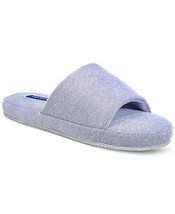 Club Room Men&#39;s Cushioned Bed Slides in Chambray Stipes-Small 6-7 - £17.29 GBP