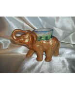 Maruyama Toki Yamashiro Ryuhei Peach Luster Elephant Figurine Planter Japan - $14.84