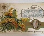 1910 Wishing You A Happy Birthday Postcard Antique Cincinnati Ohio - $5.93