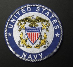 US NAVY USN NAVAL OFFICER DESIGN EMBROIDERED PATCH 5 INCHES - $6.74