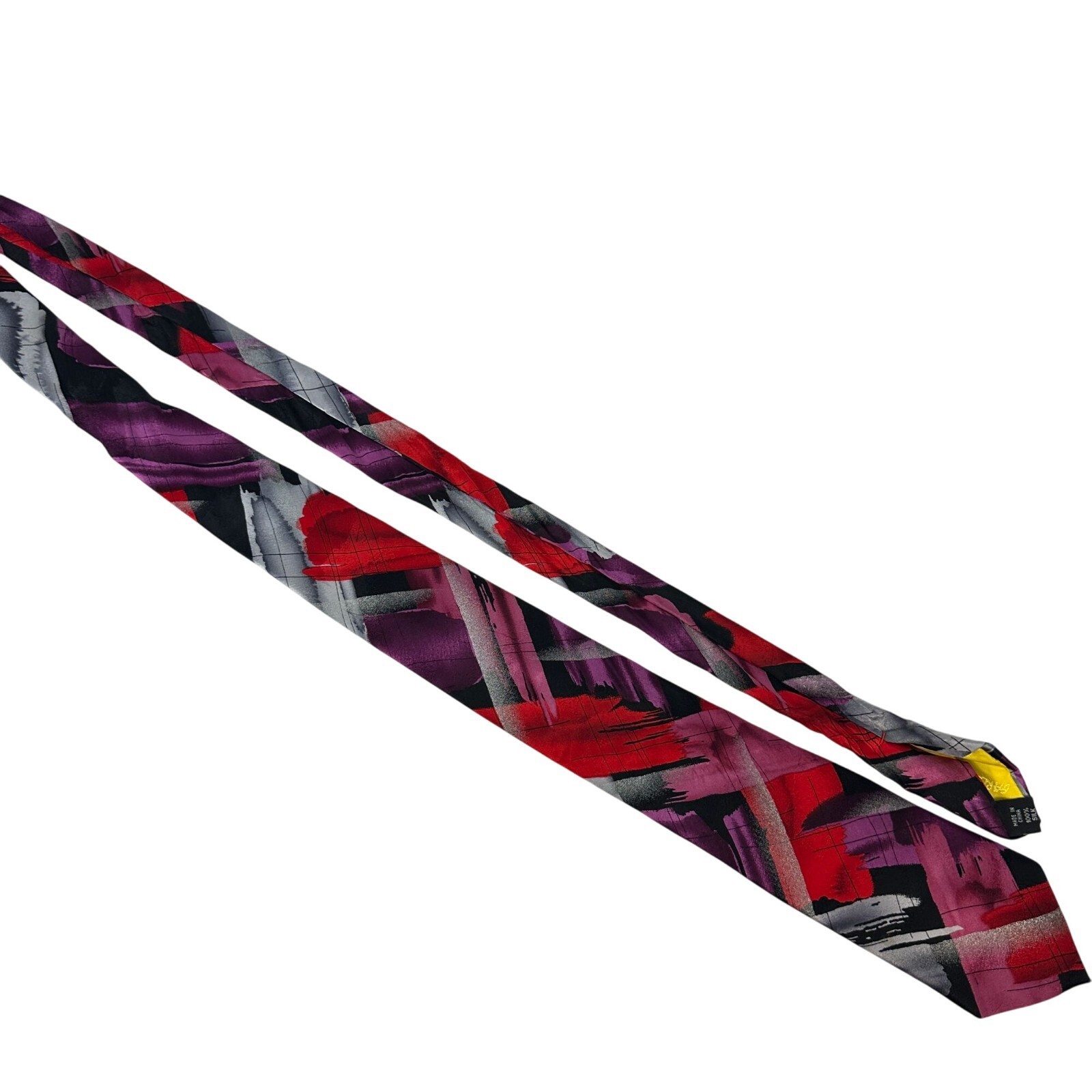 Vintage Jerry Garcia Abstract Silk Necktie Orange Horizon Collection 61 - $19.65