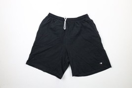 Vintage Champion Mens Size XL Faded Classic Logo Above Knee Dad Shorts Black - $39.55
