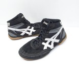 Mens Size 9 Asics Matflex Wrestling Shoes J100N Black Gray White Shoes A... - $33.29