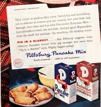 1947 Pillsbury Pancake Mix Advertisement Vintage Baking Breakfast Food D... - $375.23 MXN