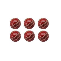 Qualty Leather Cricket Ball 4 Piece, (Red) Standard Size (Set of 6) - £35.60 GBP