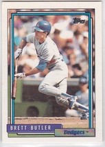 M) 1992 Topps Baseball Trading Card - Brett Butler #655 - £1.54 GBP