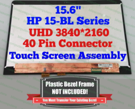 HP Spectre X360 15.6&quot; 4K UHD Touch Screen LCD Assembly 15-BL012DX - $154.26