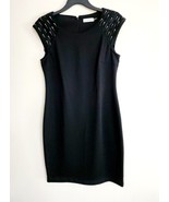 Calvin Klein Beaded Embellished Black Sheath Dress Size: 8 - €17,87 EUR