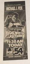 Back To The Future Tv Guide Print Ad Michael J Fox Christopher Lloyd TPA18 - £4.72 GBP