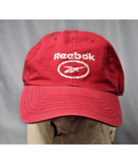 Reebok Solid Red Baseball Hat Cap One Size Adjustable Strap Unisex - £9.78 GBP