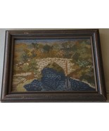 Wonderful Vintage Hand Crafted Cross Stitch Artwork - Framed  -GREAT PIECE - $81.22 CAD