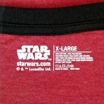 Star Wars T-Shirt Rule The Galaxy Red & Black Jersey Tshirt XL Men's Sizing Tee image 5