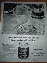 Lady Borden Ice Cream Superb New Ice Cream Print Magazine Ad 1947  - £5.48 GBP