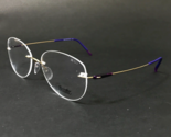Silhouette Eyeglasses Frames 5500 BB 7530 Purple Gold Dynamics 53-19-140 - £184.39 GBP