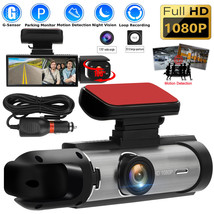1080P Dual Lens Car DVR Dash Cam Front And Inside Camera Video Recorder ... - £43.95 GBP
