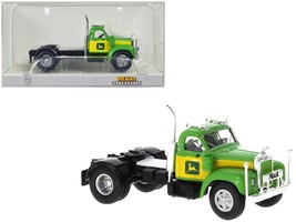 1953 Mack B-61 Truck Tractor Green and Yellow &quot;John Deere&quot; 1/87 (HO) Scale Mode - £29.02 GBP