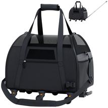 Katziela® Cozy Commuter Pet Carrier with Removable Wheels and Telescopic... - £111.90 GBP