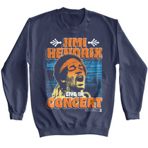 Jimi Hendrix Live in Concert Sweater Rock Guitar Hero Legend Woodstock - £37.08 GBP+