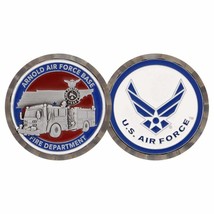 ARNOLD AIR FORCE BASE FIRE DEPARTMENT 1.75&quot;  CHALLENGE COIN - £27.41 GBP