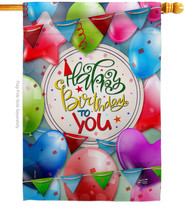 Celebrate Birthday House Flag 28 X40 Double-Sided Banner - £29.08 GBP