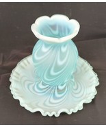 FENTON SWIRLED FEATHER FAIRY / HURRICANE LAMPS - $5,990.42 MXN