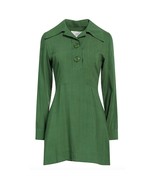 Ami Alexandre Mattiussi Green Long Sleeve Button Collar Dress Sz 42 / 10... - $4,548.23 MXN